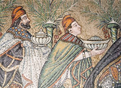 Two Magi (detail) by Byzantine School